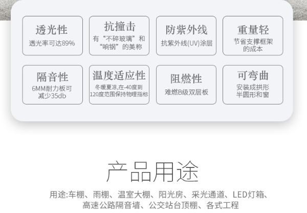 pc陽(yáng)光板-特點(diǎn)及用途.